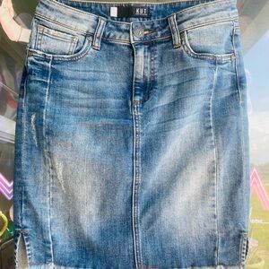 Kut from the Kloth Blue Denim Pencil Skirt SZ 2
